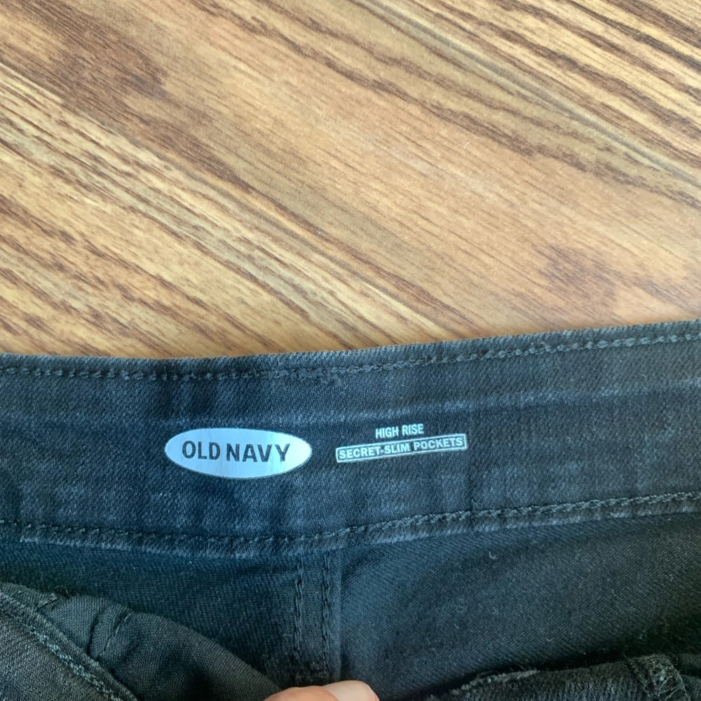 High Rise Buttonfly Shorts - Picture 2 of 4